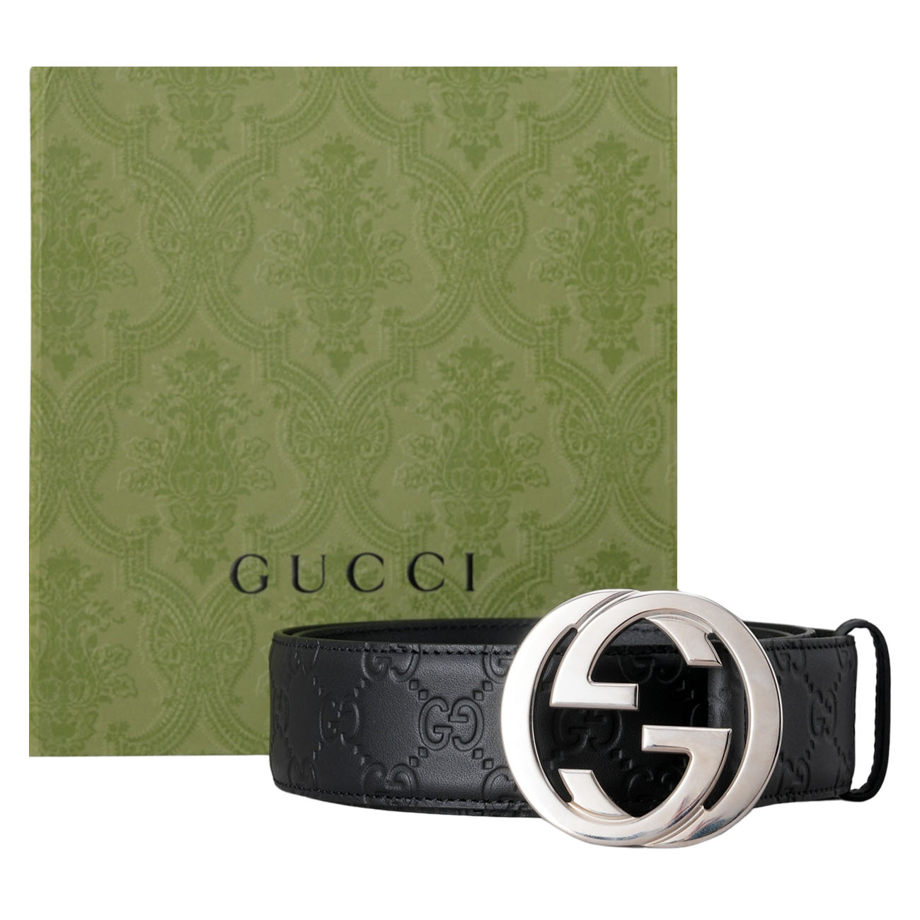 GUCCI(USED)구찌 411924 인터로킹G 리버서블 벨트