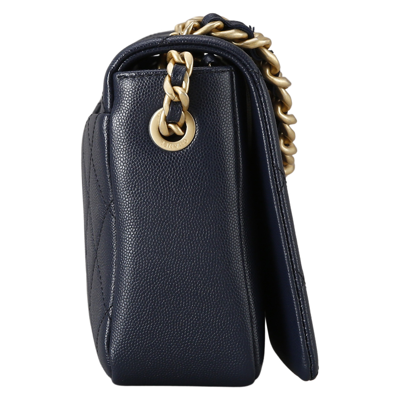 CHANEL(USED)샤넬 시즌 캐비어 체인 탑 핸들 숄더백