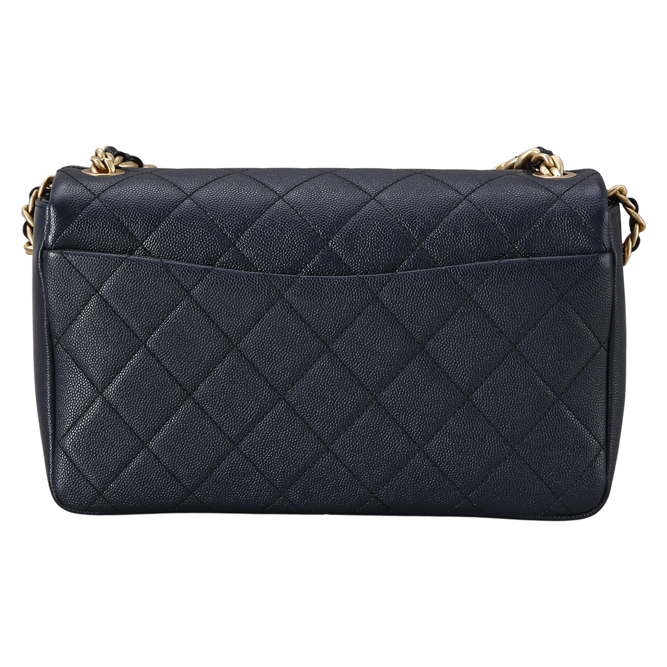 CHANEL(USED)샤넬 시즌 캐비어 체인 탑 핸들 숄더백