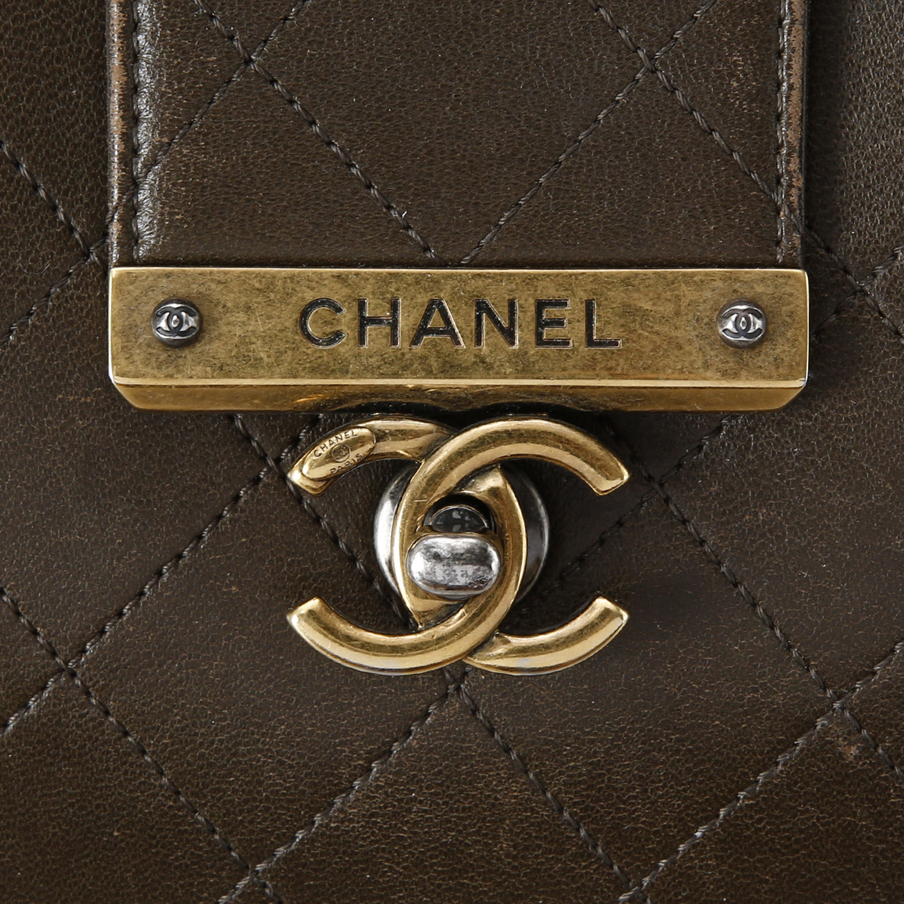 CHANEL(USED)샤넬 시즌 CC로고 체인 토트백