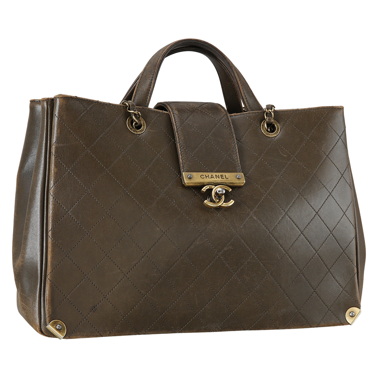 CHANEL(USED)샤넬 시즌 CC로고 체인 토트백