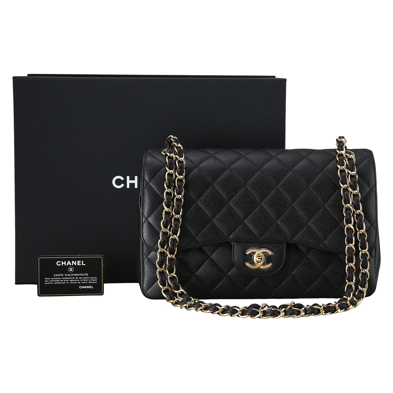 CHANEL(USED)샤넬 캐비어 클래식 라지 플랩백