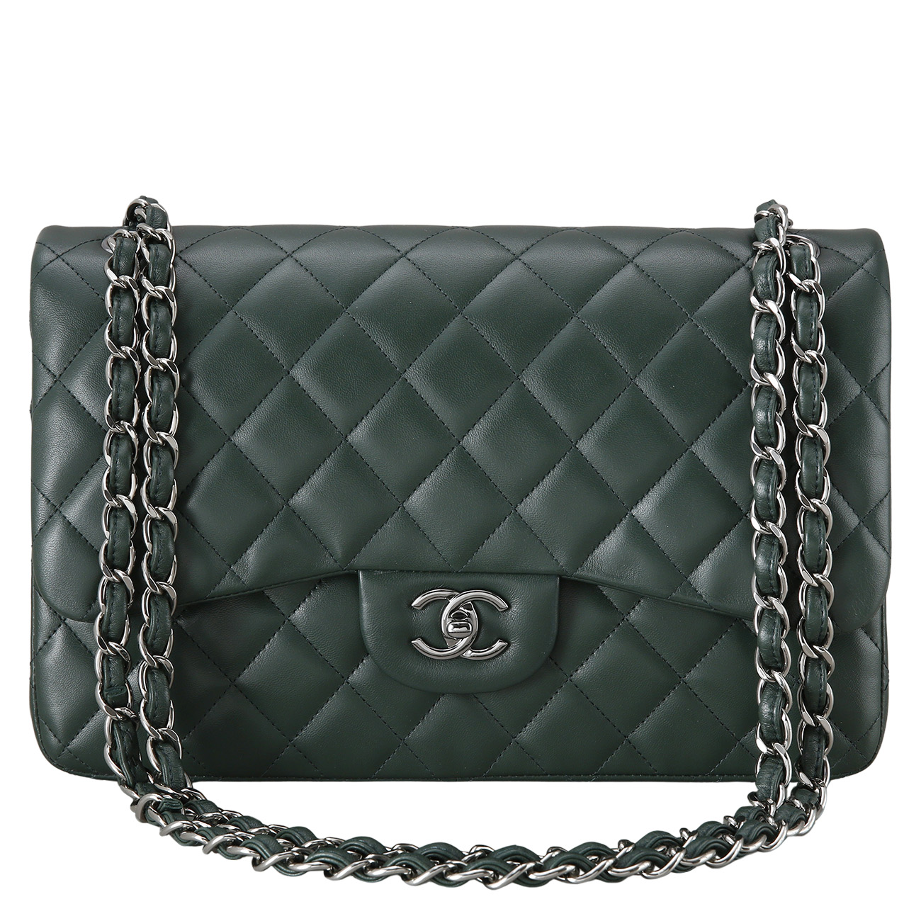 CHANEL(USED)샤넬 클래식 램스킨 점보