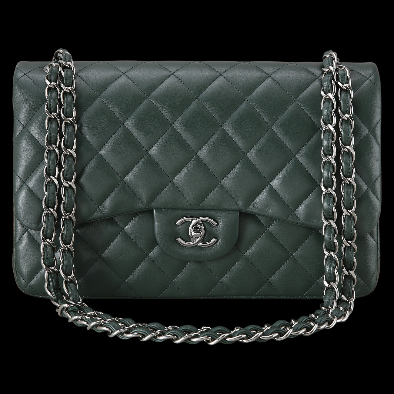 CHANEL(USED)샤넬 클래식 램스킨 점보