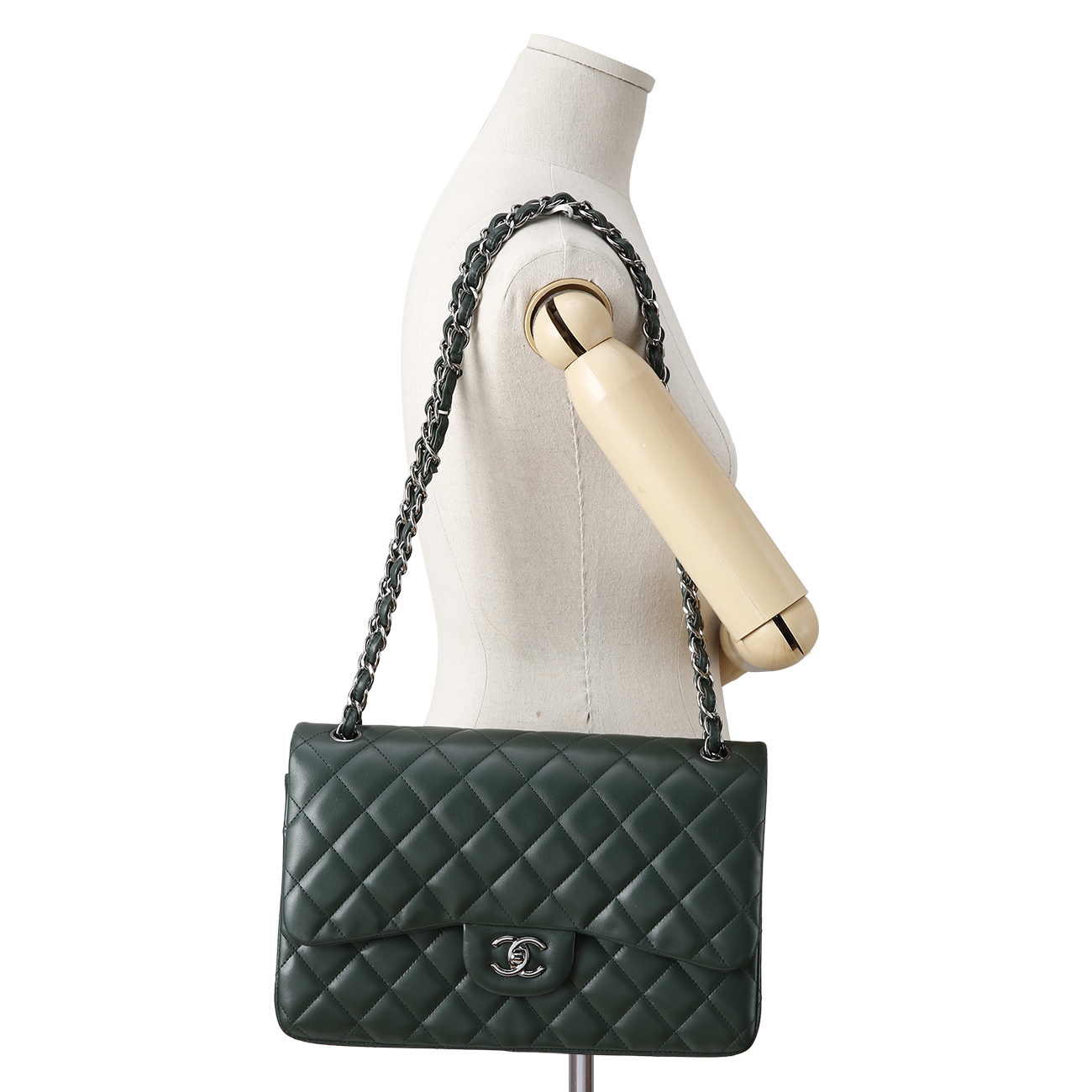 CHANEL(USED)샤넬 클래식 램스킨 점보