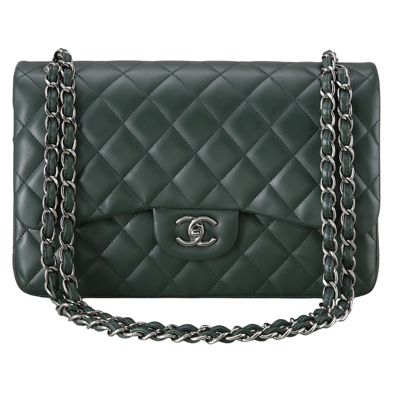 CHANEL(USED)샤넬 클래식 램스킨 점보
