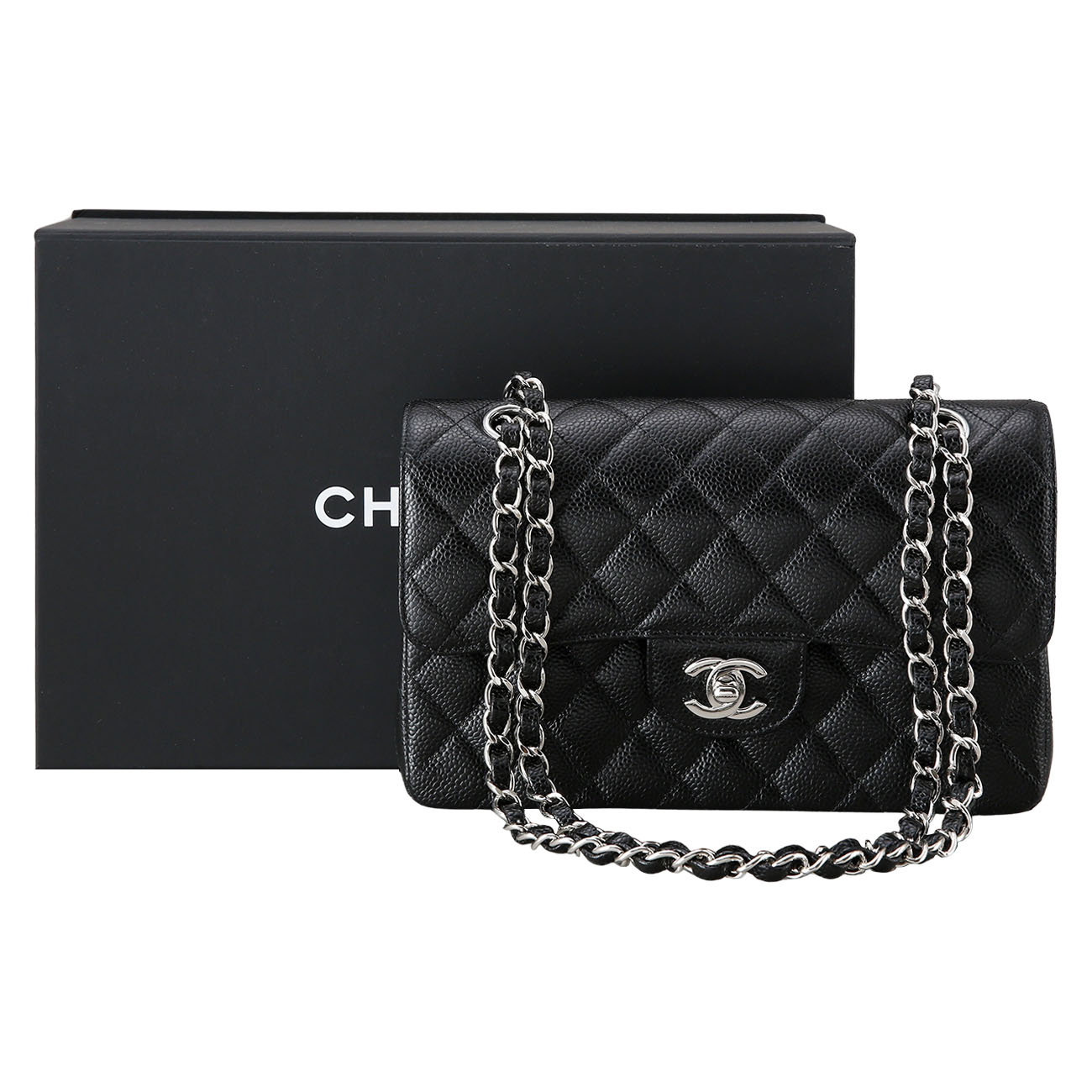CHANEL(USED)샤넬 캐비어 클래식 스몰 플랩백