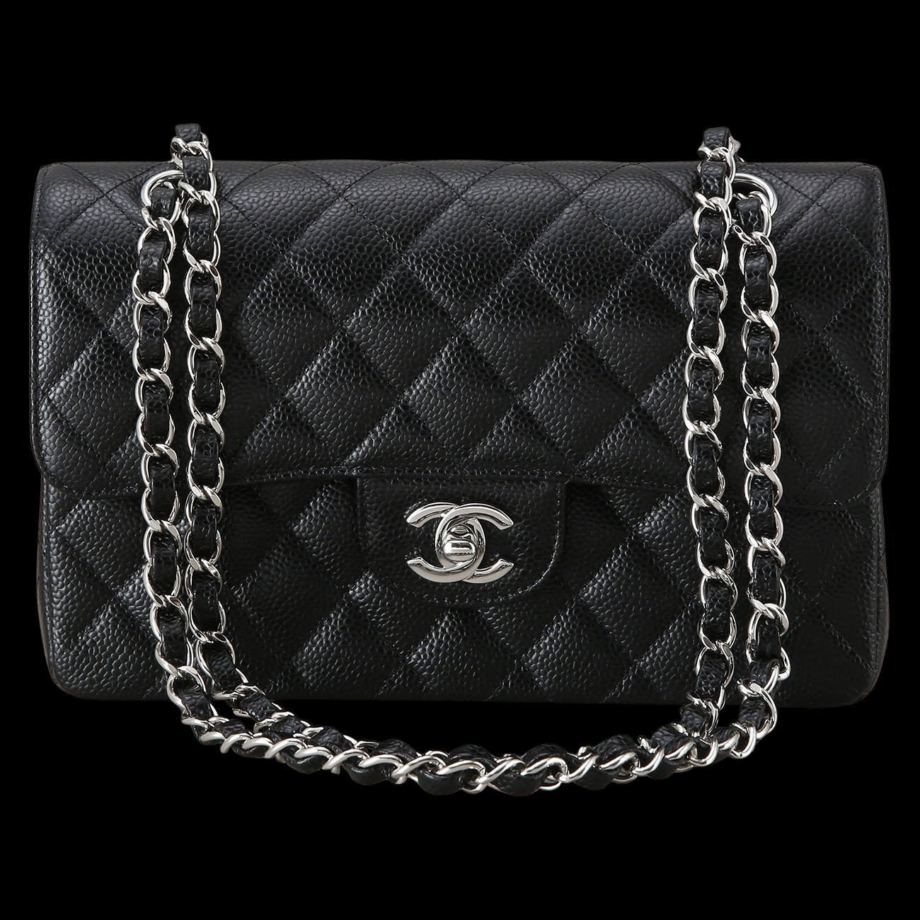 CHANEL(USED)샤넬 캐비어 클래식 스몰 플랩백