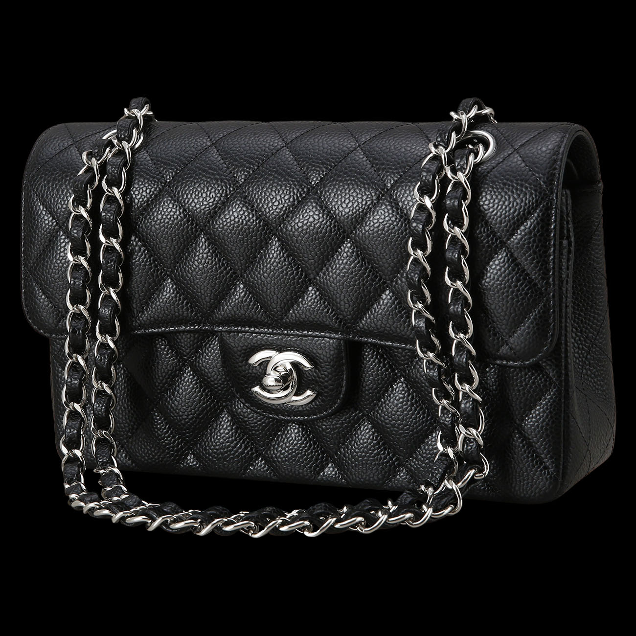 CHANEL(USED)샤넬 캐비어 클래식 스몰 플랩백
