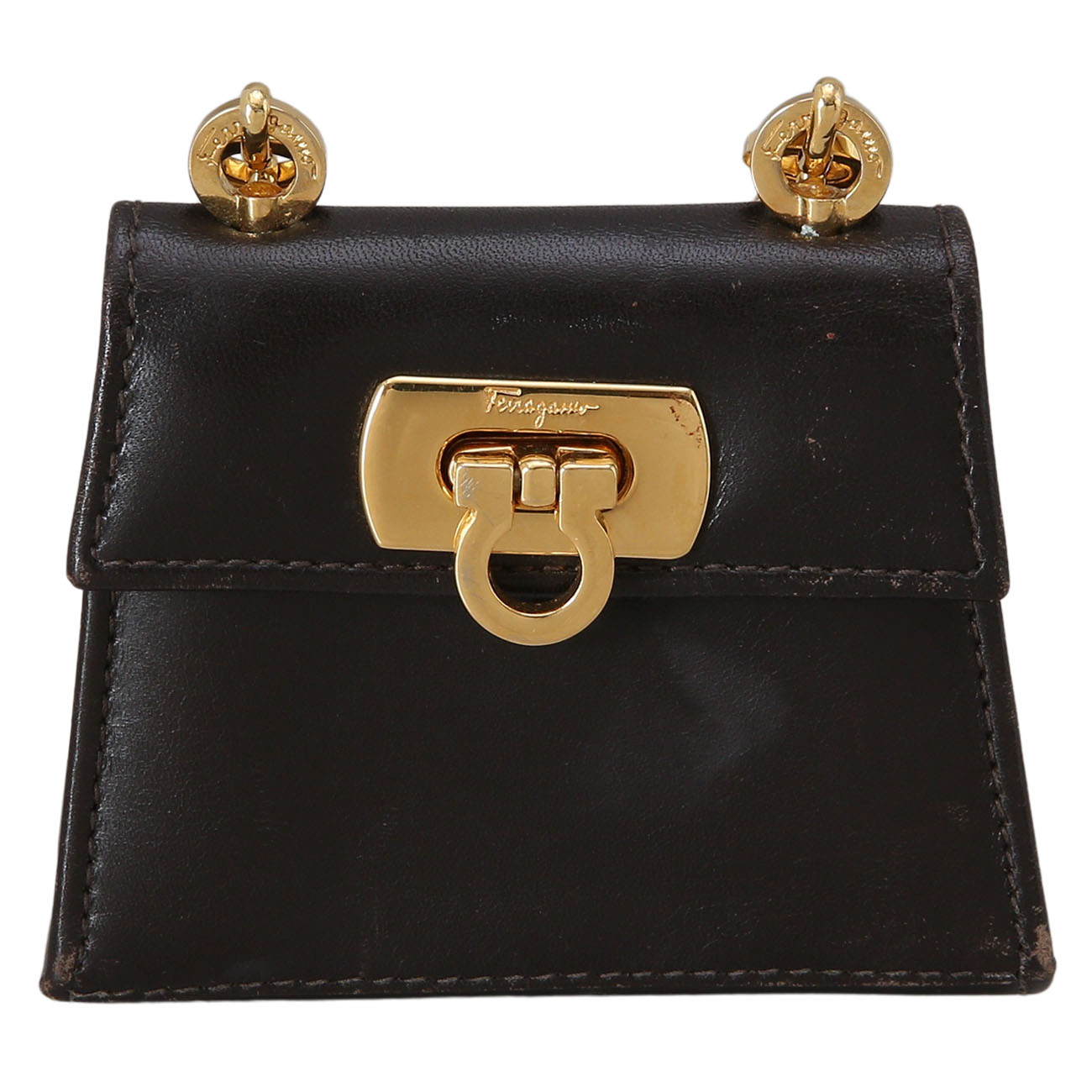 FERRAGAMO(USED)페레가모 간치니 락 미니 켈리백