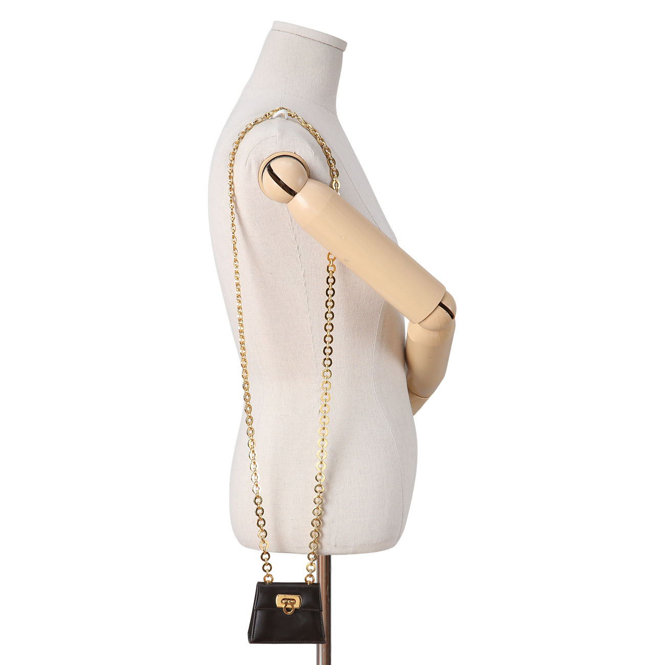 FERRAGAMO(USED)페레가모 간치니 락 미니 켈리백