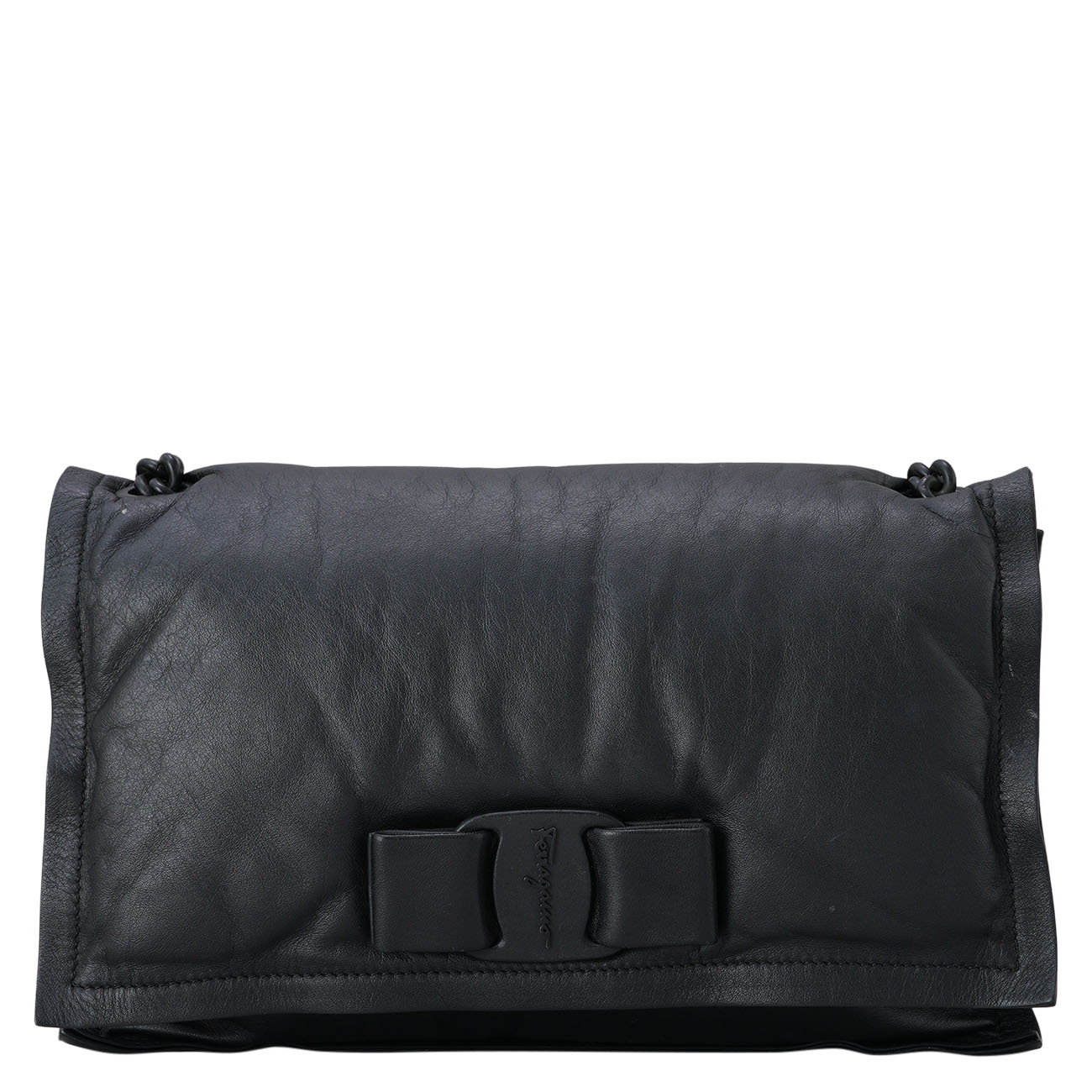 FERRAGAMO(USED)페레가모 바라리본 체인 숄더백