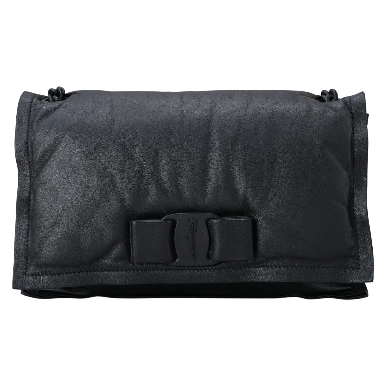 FERRAGAMO(USED)페레가모 바라리본 체인 숄더백