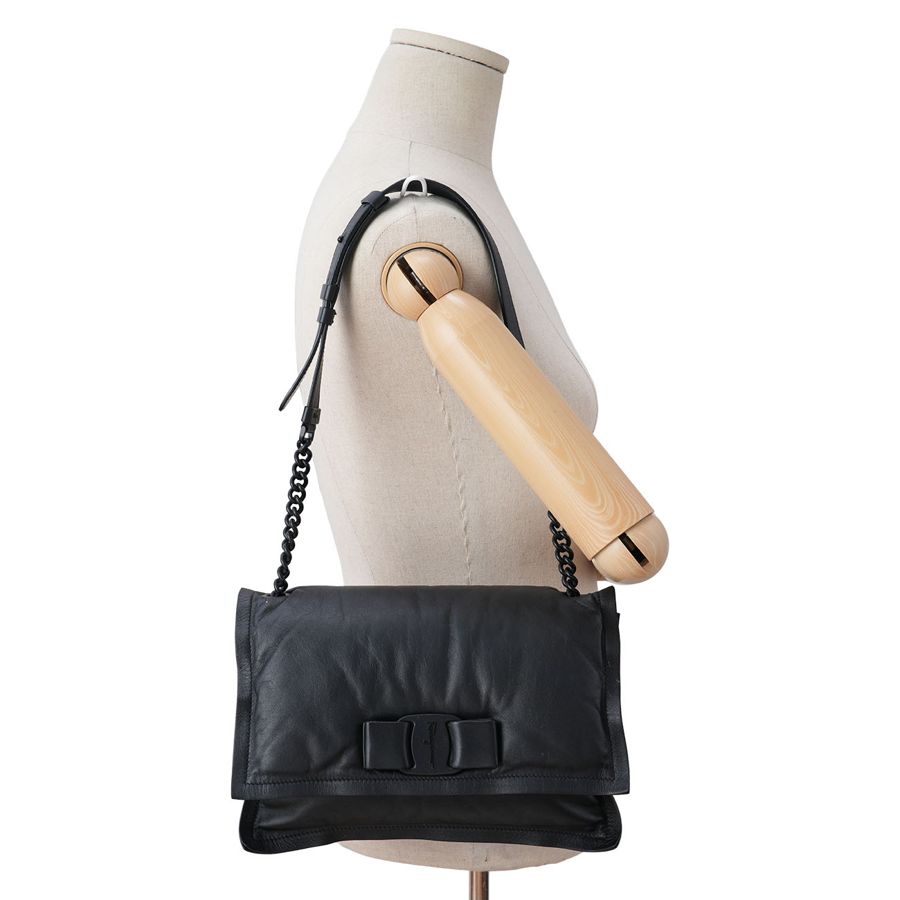 FERRAGAMO(USED)페레가모 바라리본 체인 숄더백