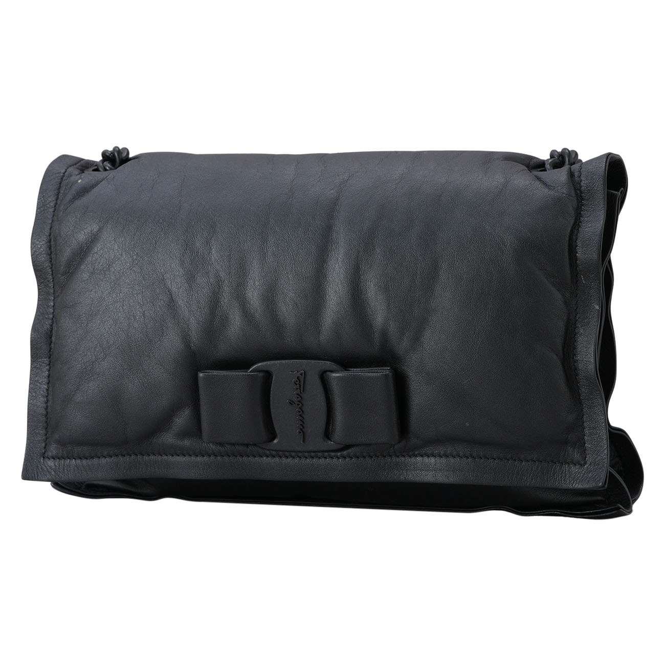 FERRAGAMO(USED)페레가모 바라리본 체인 숄더백