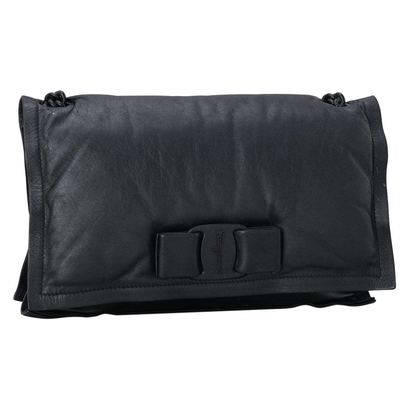 FERRAGAMO(USED)페레가모 바라리본 체인 숄더백