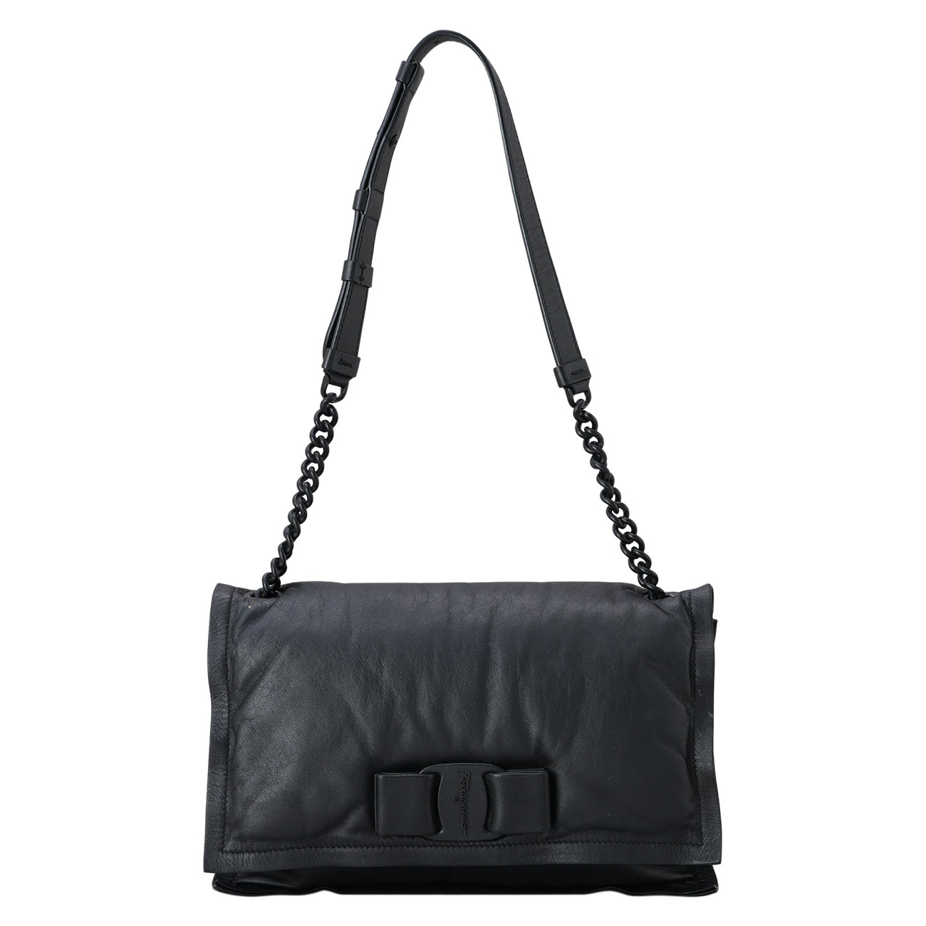 FERRAGAMO(USED)페레가모 바라리본 체인 숄더백
