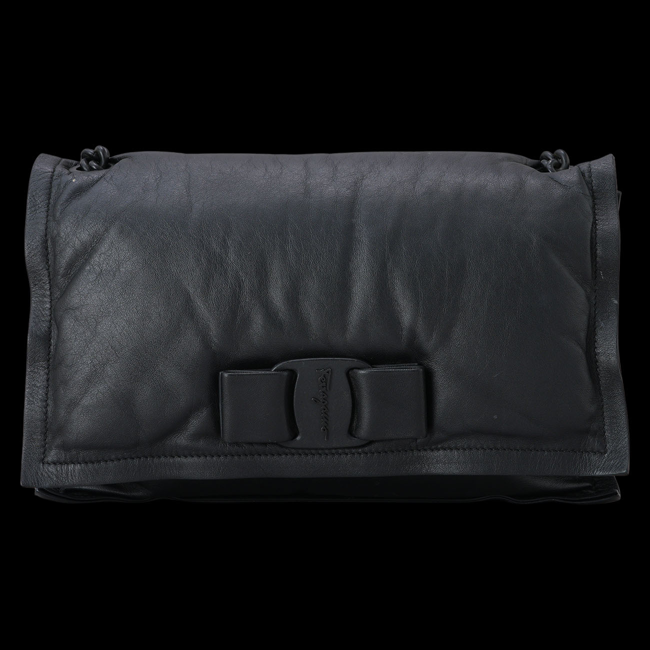 FERRAGAMO(USED)페레가모 바라리본 체인 숄더백