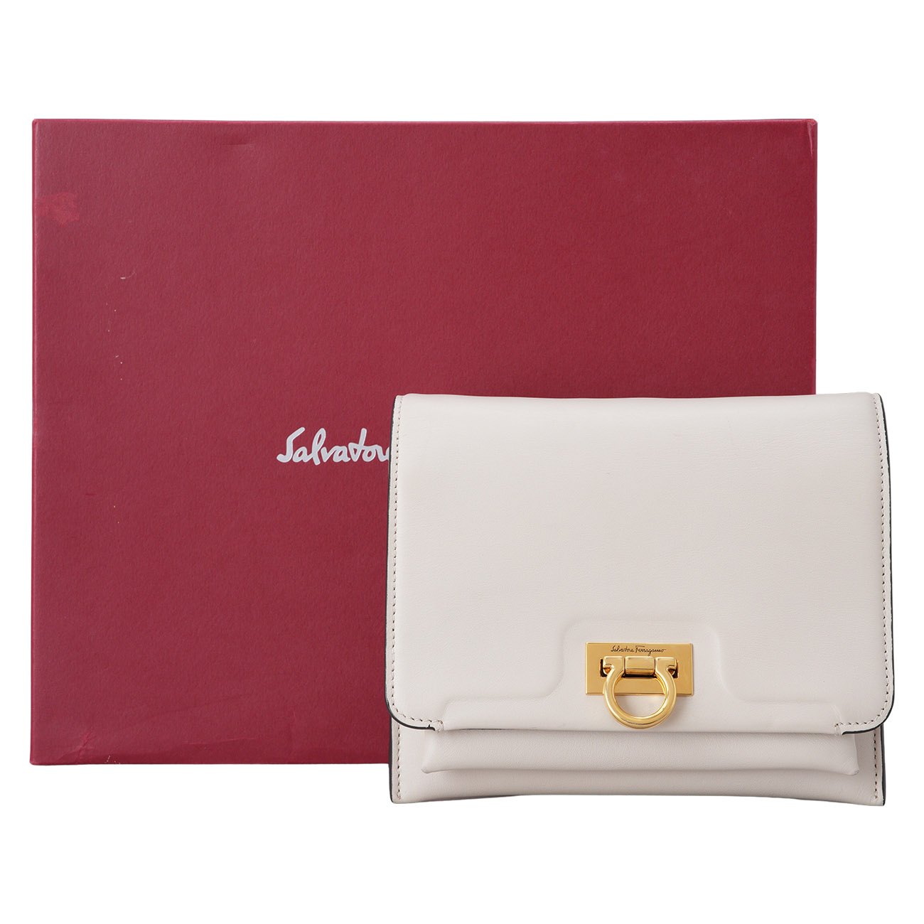 FERRAGAMO(USED) 페레가모 간치니 미니 체인 크로스백
