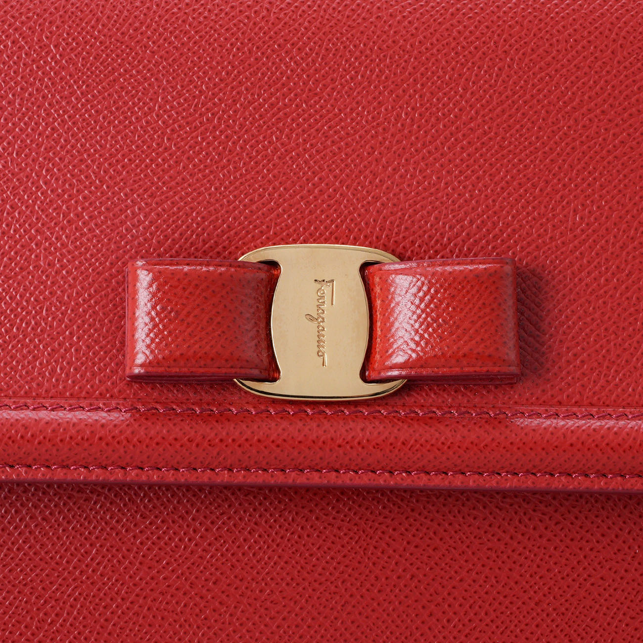 SALVATORE FERRAGAMO(USED)페레가모 바라리본 체인 숄더백