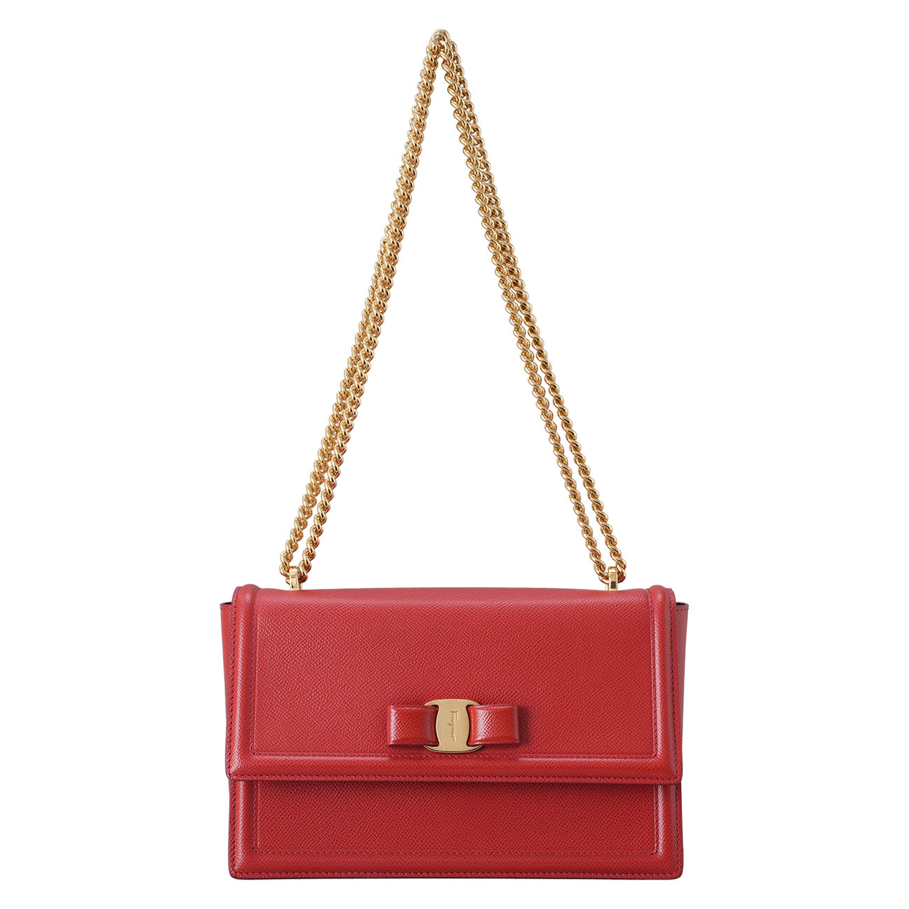 SALVATORE FERRAGAMO(USED)페레가모 바라리본 체인 숄더백