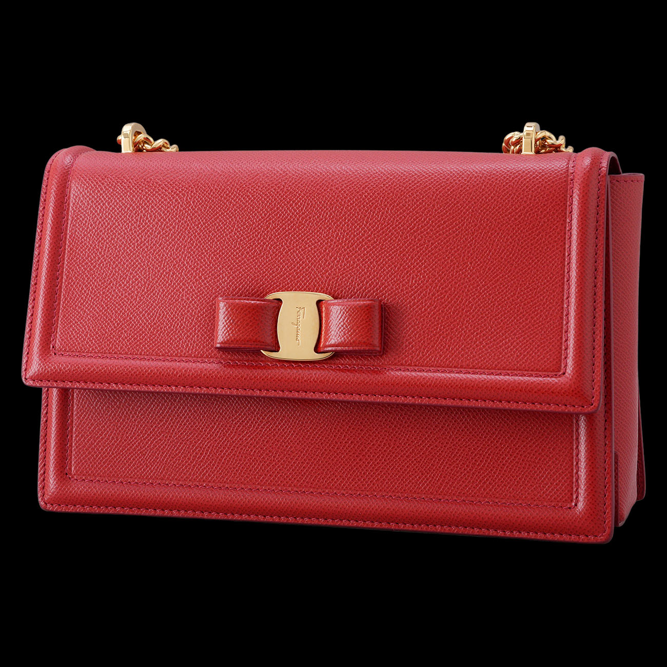 SALVATORE FERRAGAMO(USED)페레가모 바라리본 체인 숄더백