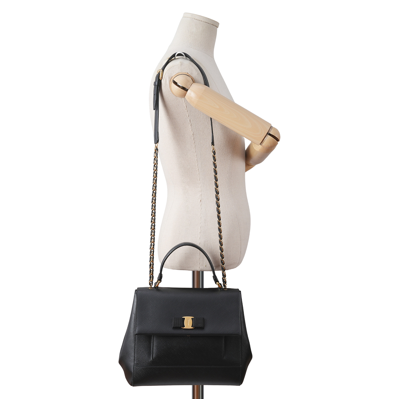 SALVATORE FERRAGAMO(USED)페레가모 간치티 탑핸들 숄더백
