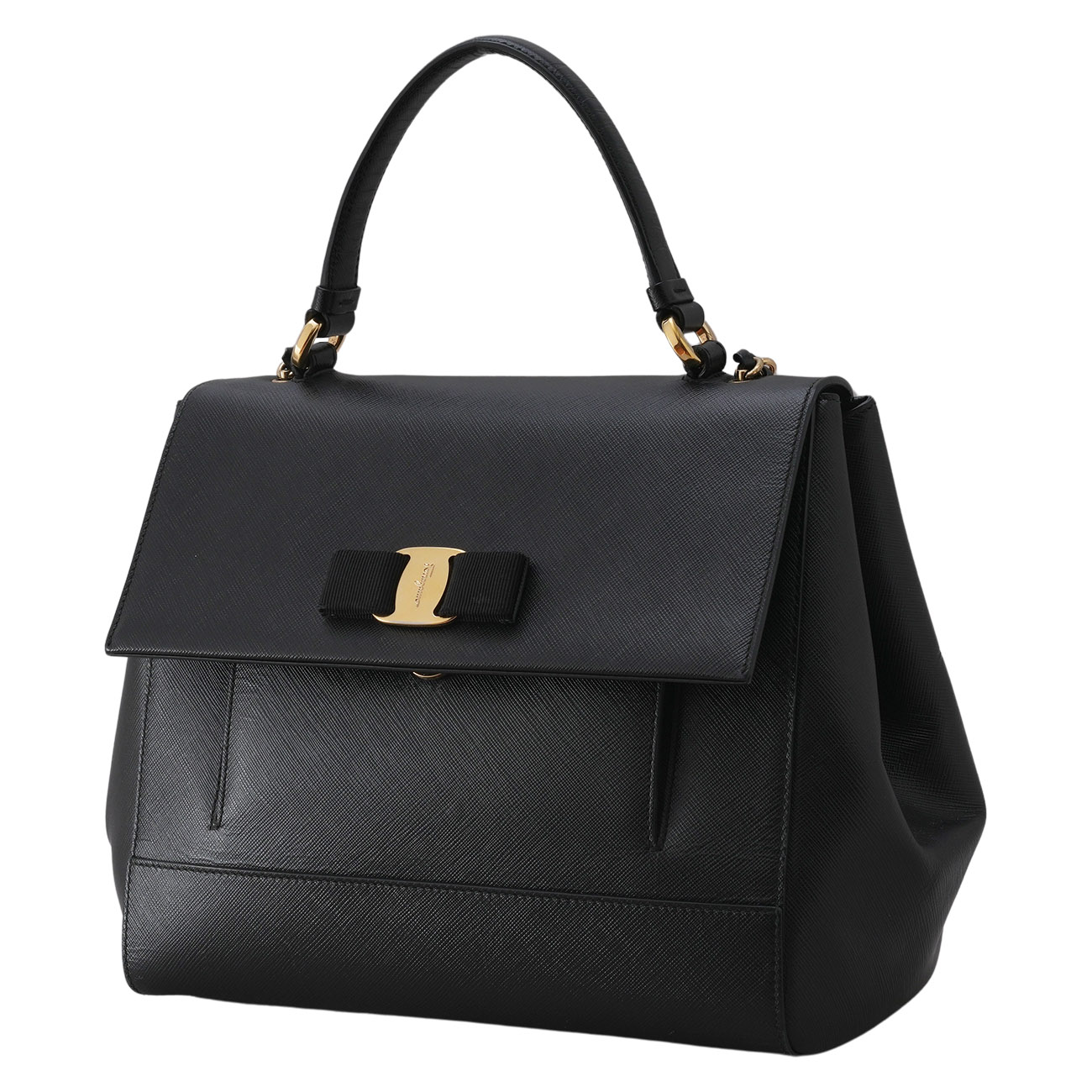 SALVATORE FERRAGAMO(USED)페레가모 간치티 탑핸들 숄더백