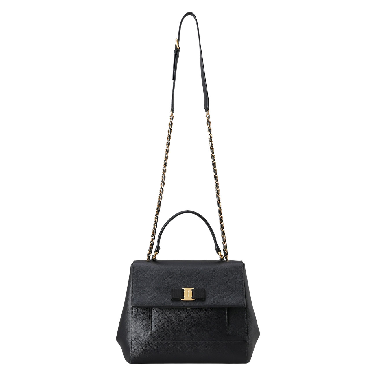 SALVATORE FERRAGAMO(USED)페레가모 간치티 탑핸들 숄더백