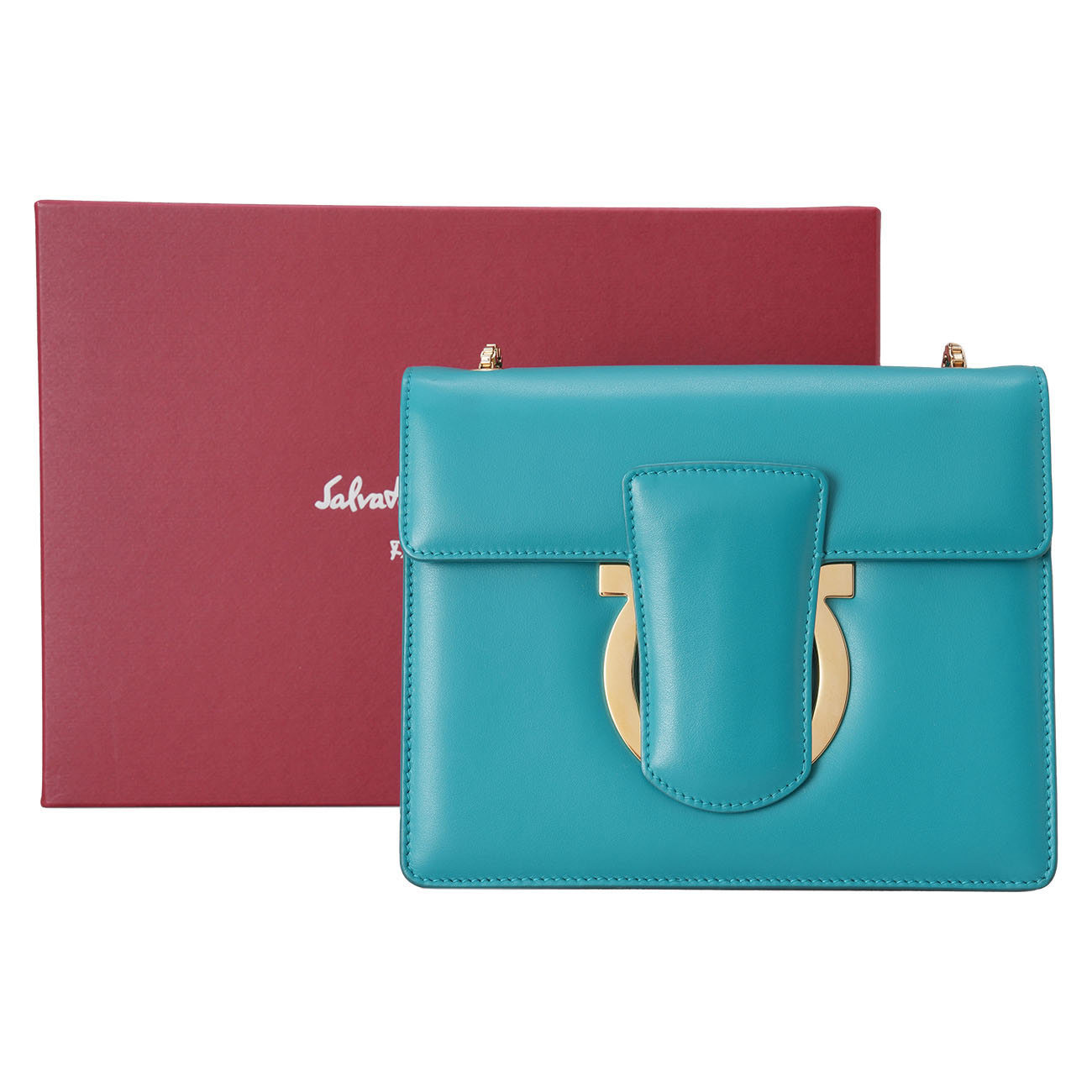 SALVATORE FERRAGAMO(USED)페레가모 간치니 체인 숄더백