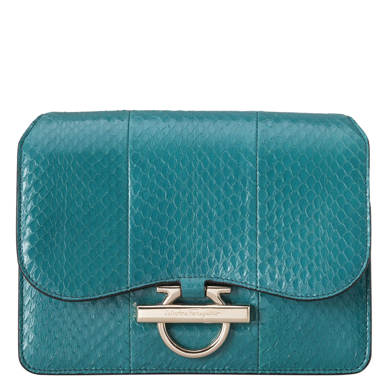 SALVATORE FERRAGAMO(USED)페라가모 간치니 파이톤 조앤백