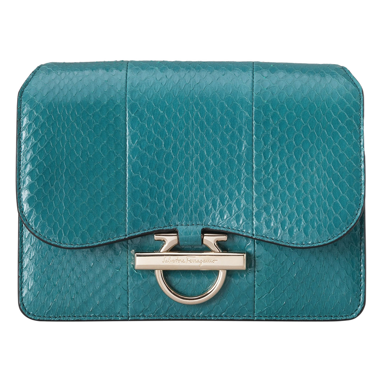 SALVATORE FERRAGAMO(USED)페라가모 간치니 파이톤 조앤백