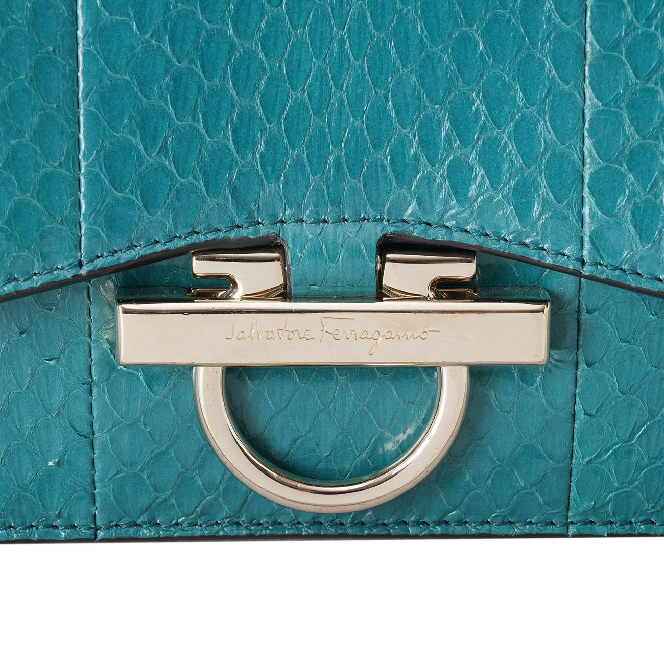 SALVATORE FERRAGAMO(USED)페라가모 간치니 파이톤 조앤백