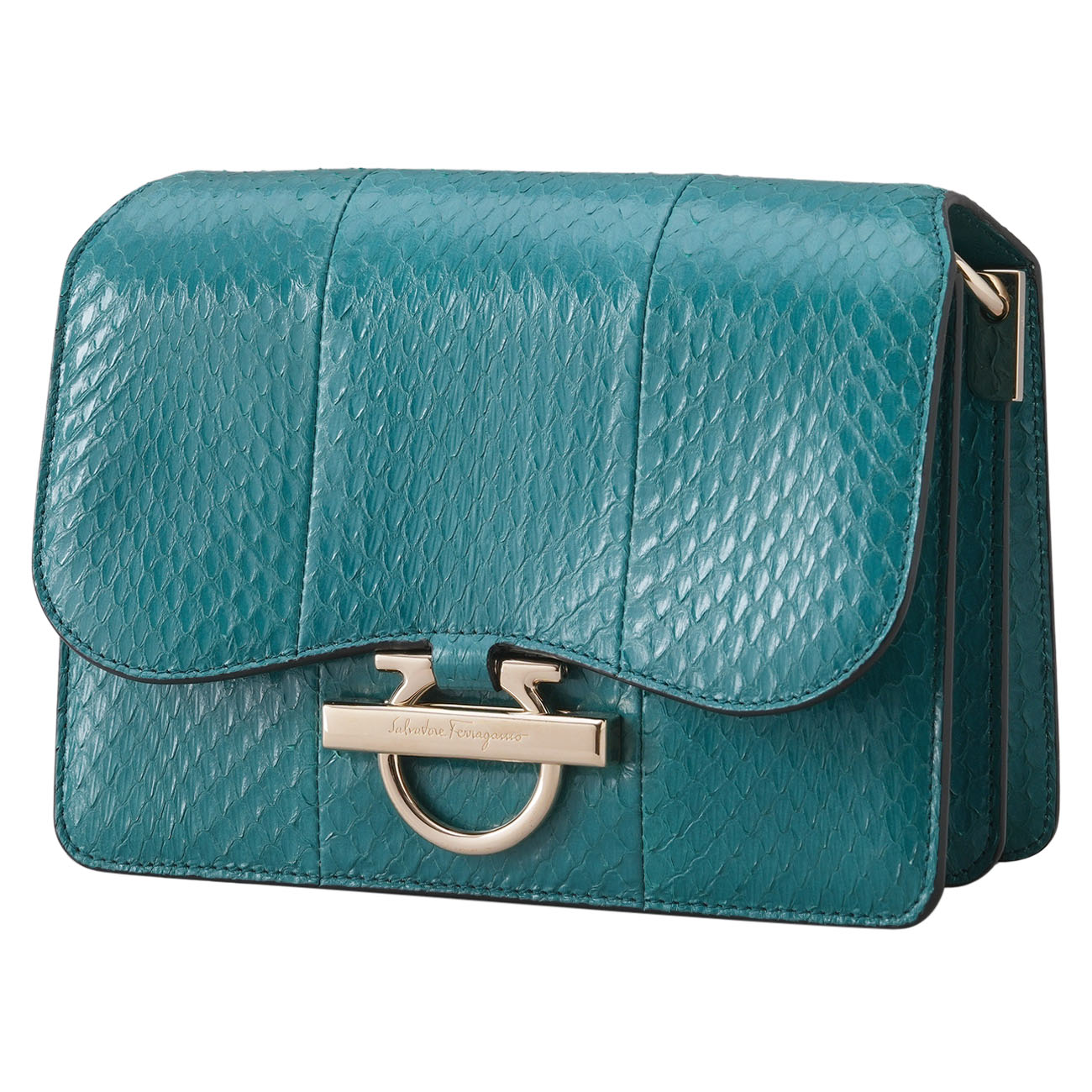 SALVATORE FERRAGAMO(USED)페라가모 간치니 파이톤 조앤백