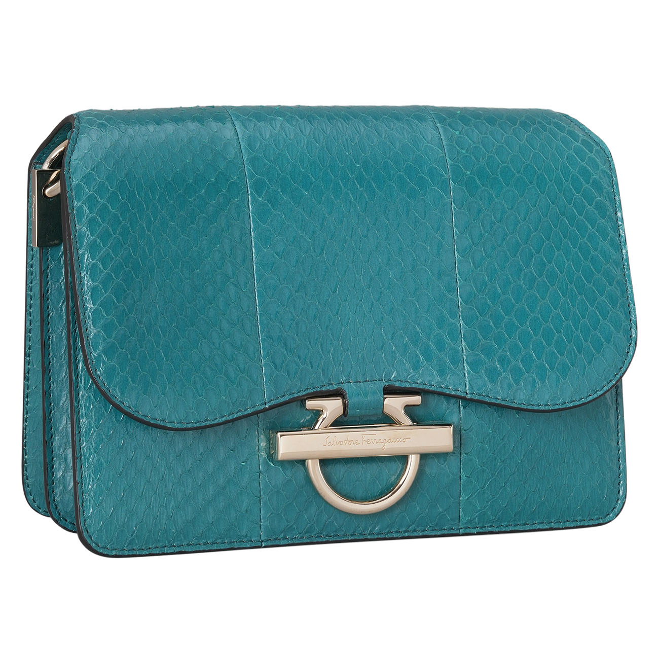 SALVATORE FERRAGAMO(USED)페라가모 간치니 파이톤 조앤백