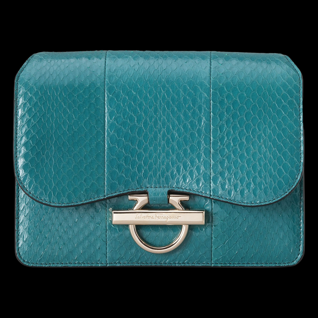 SALVATORE FERRAGAMO(USED)페라가모 간치니 파이톤 조앤백
