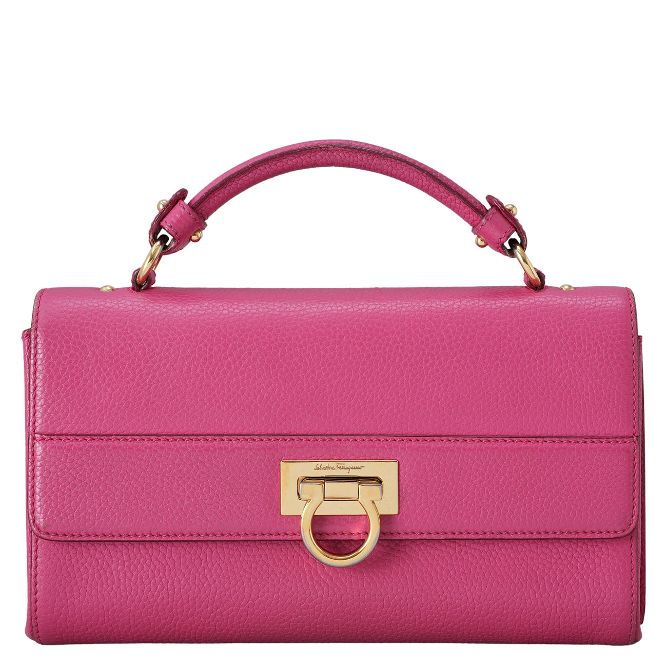 FERRAGAMO(USED)페레가모 간치니 탑핸들 숄더백