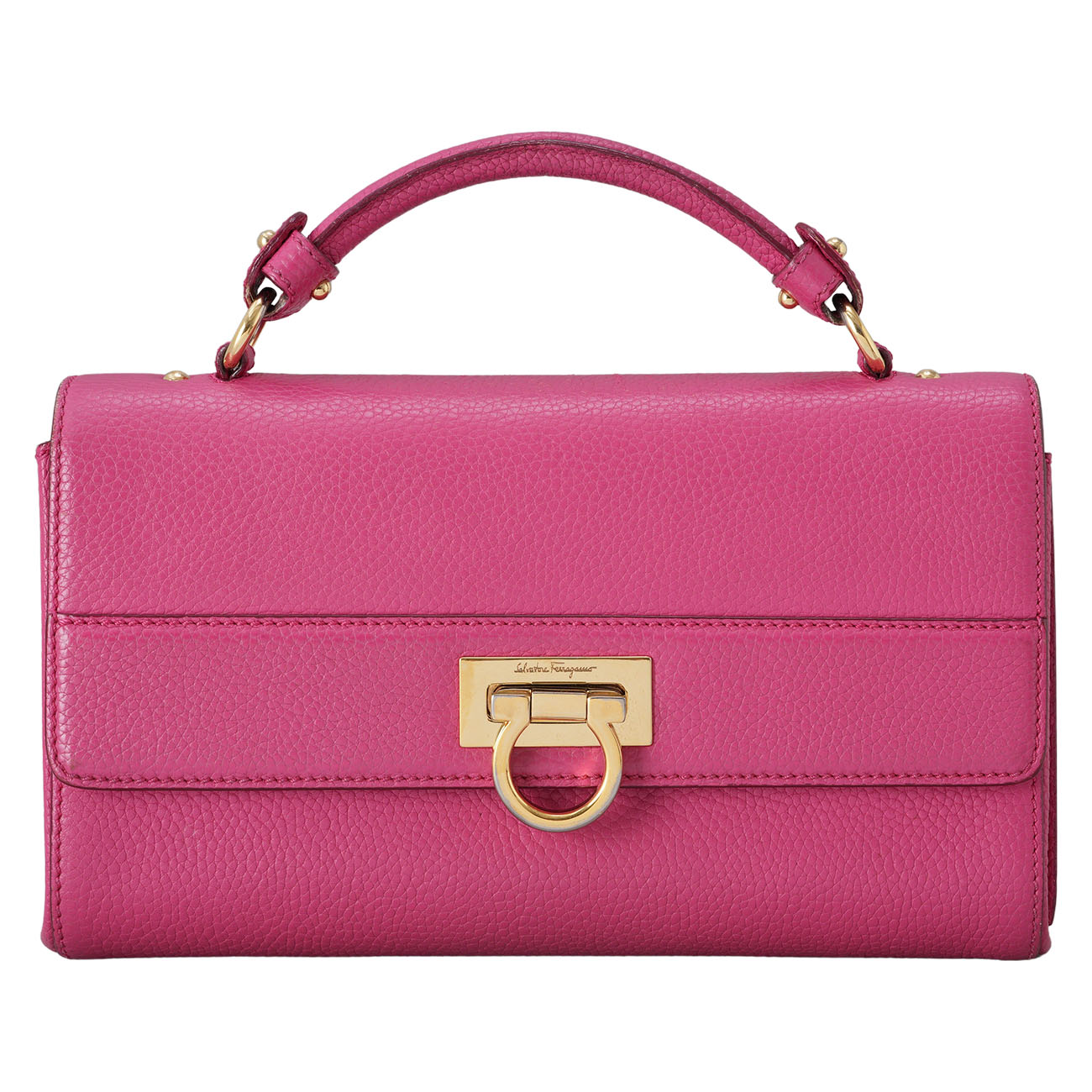 FERRAGAMO(USED)페레가모 간치니 탑핸들 숄더백