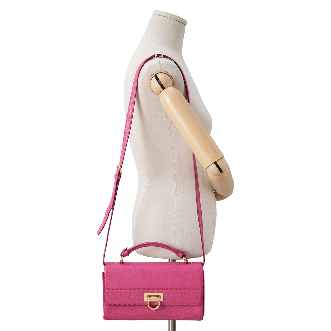 FERRAGAMO(USED)페레가모 간치니 탑핸들 숄더백