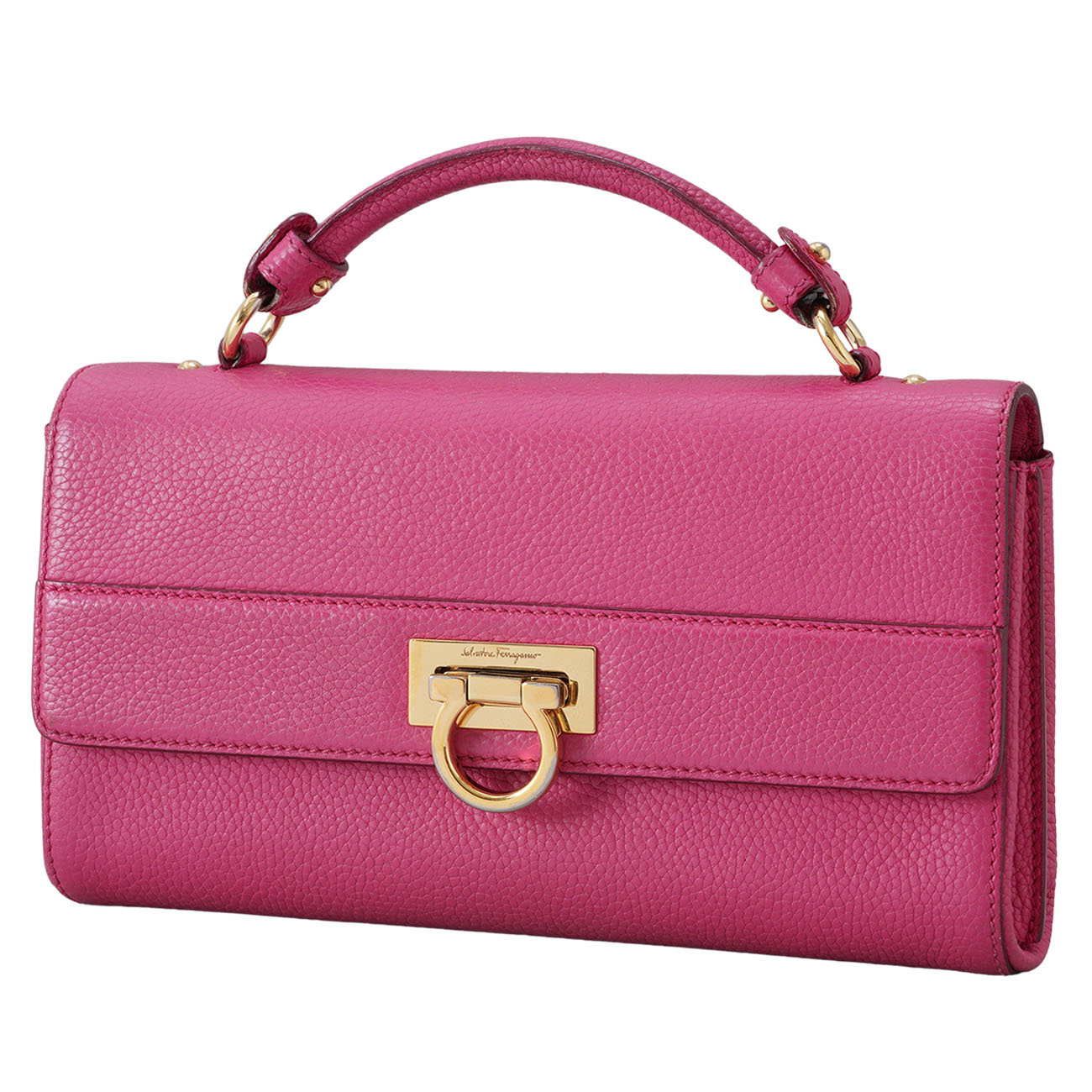 FERRAGAMO(USED)페레가모 간치니 탑핸들 숄더백