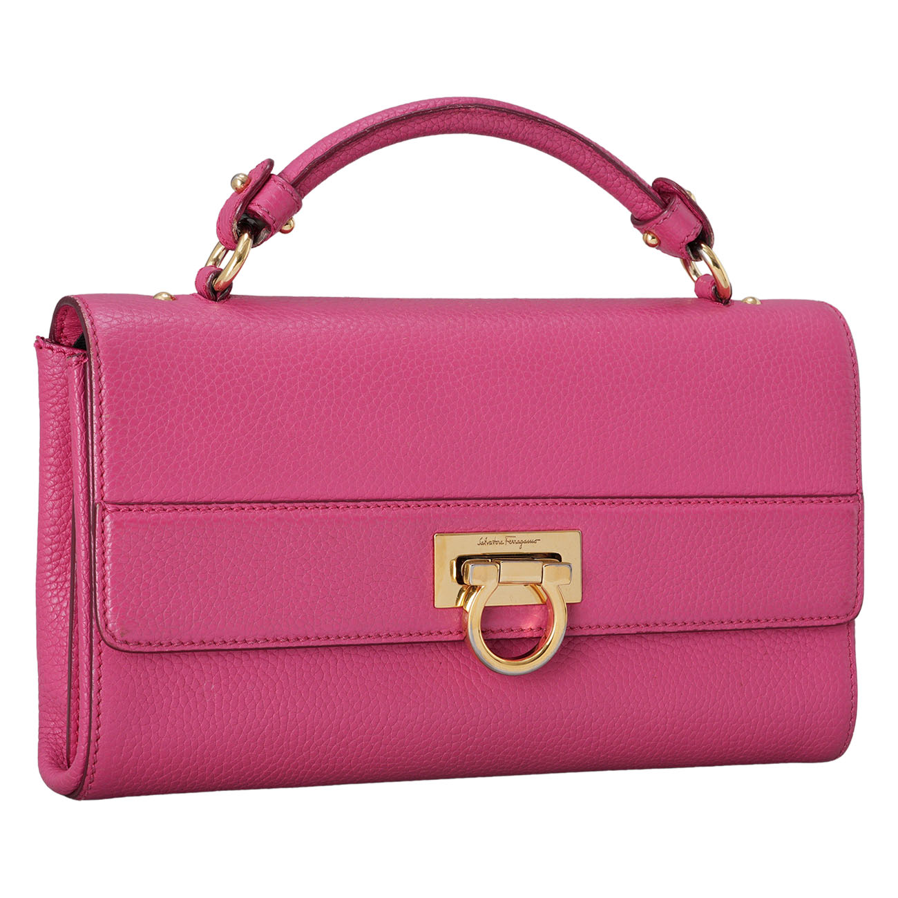 FERRAGAMO(USED)페레가모 간치니 탑핸들 숄더백