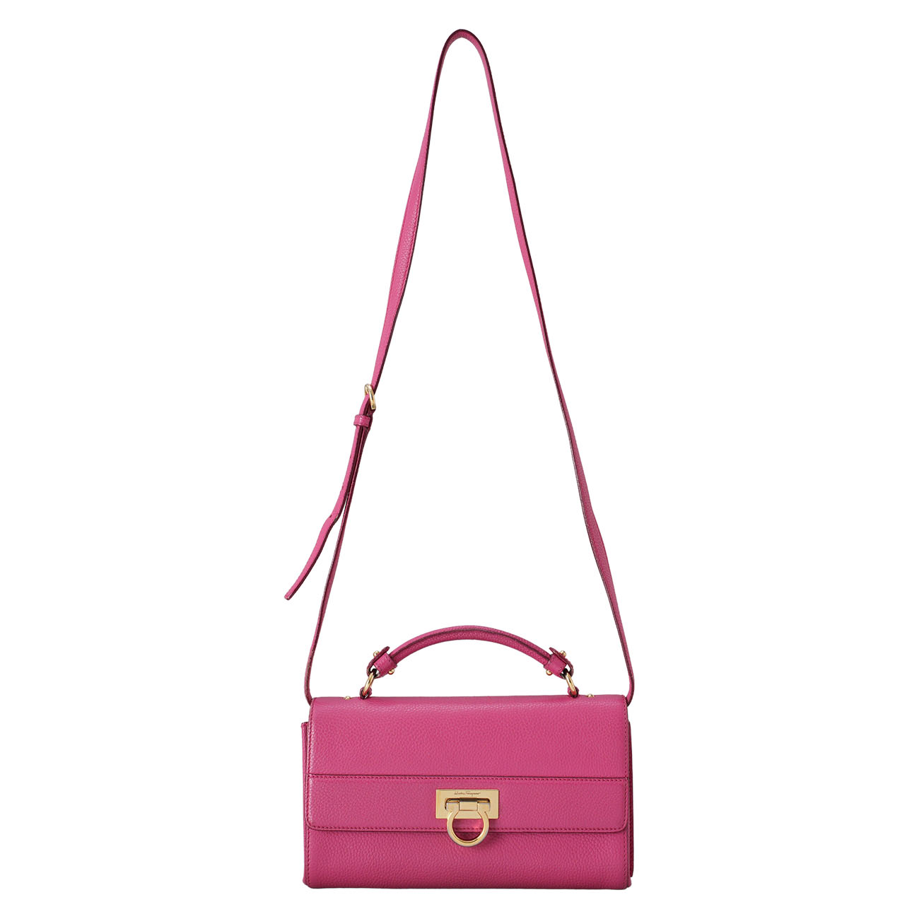 FERRAGAMO(USED)페레가모 간치니 탑핸들 숄더백