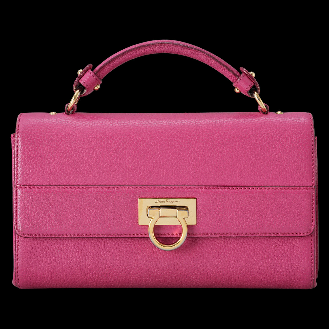 FERRAGAMO(USED)페레가모 간치니 탑핸들 숄더백