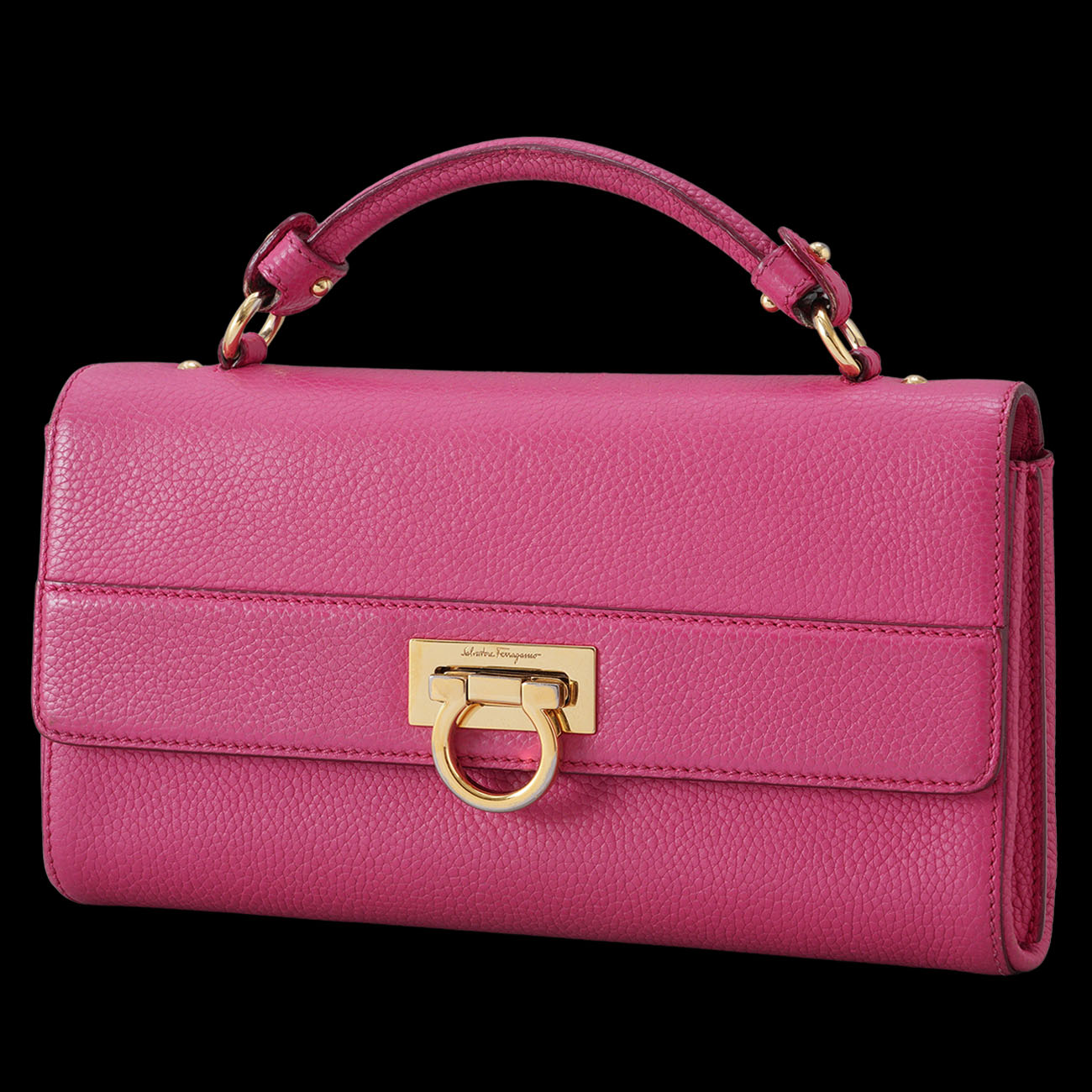 FERRAGAMO(USED)페레가모 간치니 탑핸들 숄더백