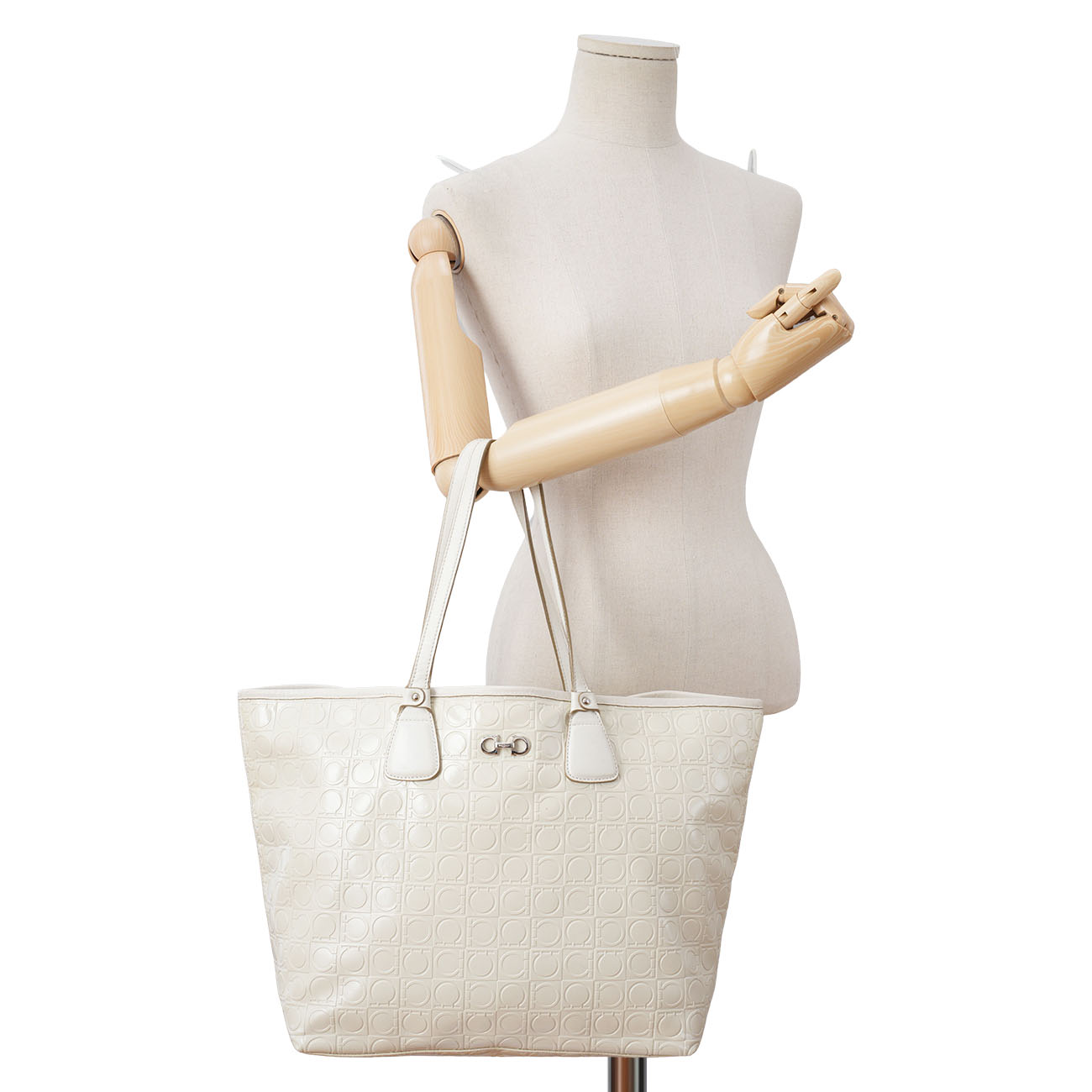 FERRAGAMO(USED)페레가모 간치니 쇼퍼백