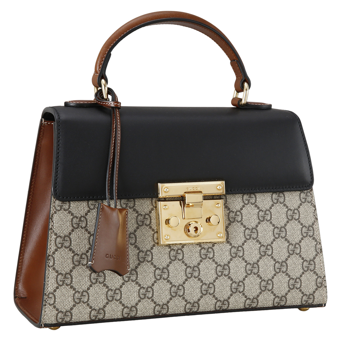 GUCCI(USED)구찌 453188 패드락 GG 탑 핸들백