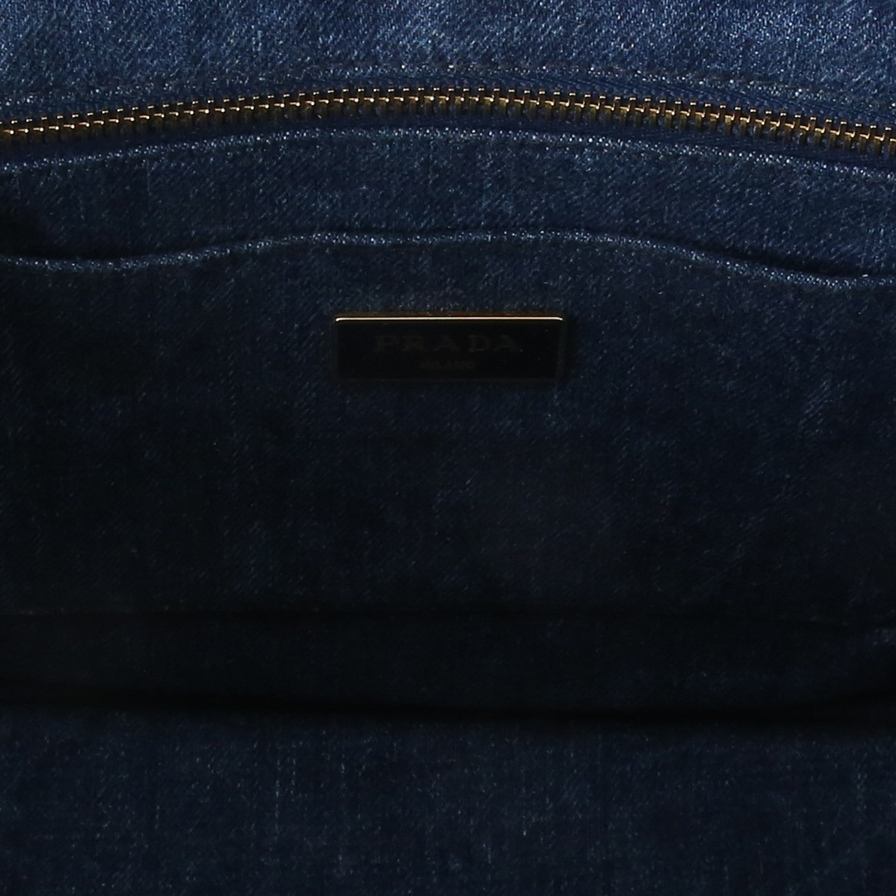 PRADA(USED)프라다 B2642B 데님 카나파 토트백