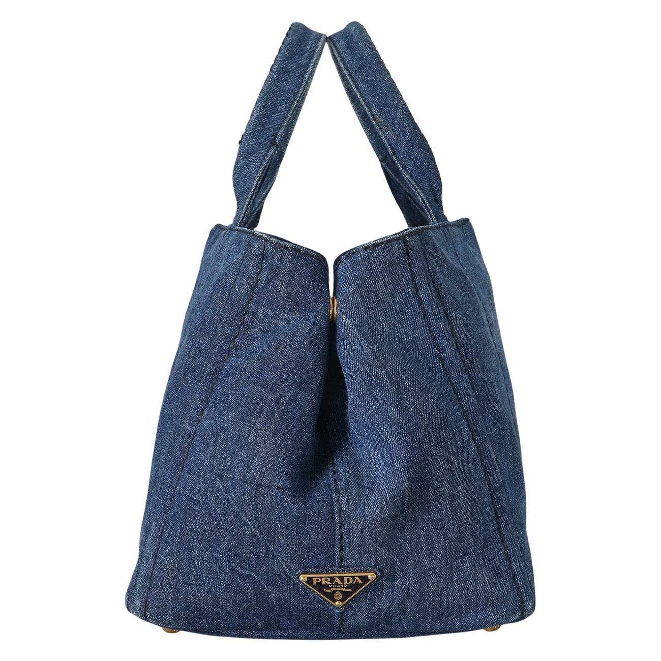 PRADA(USED)프라다 B2642B 데님 카나파 토트백