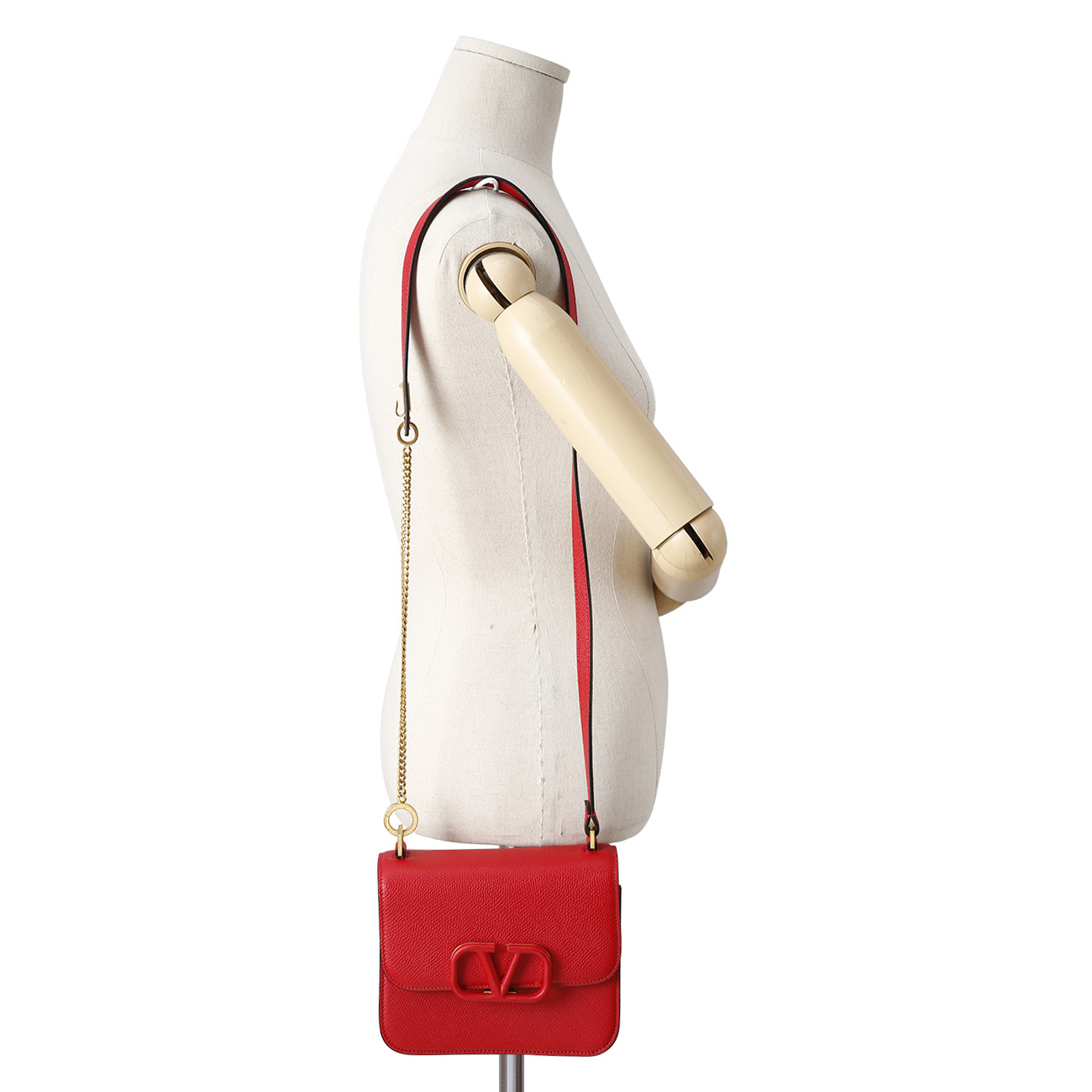VALENTINO(USED)발렌티노 V로고 플랩 체인백