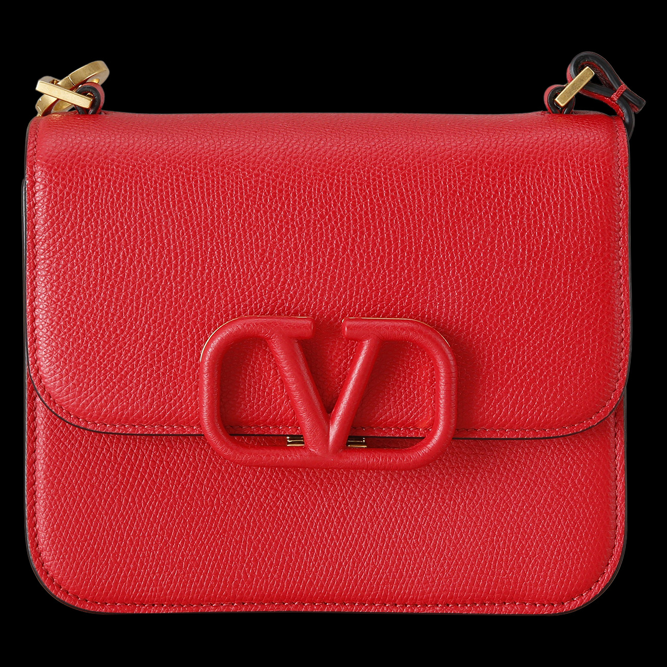 VALENTINO(USED)발렌티노 V로고 플랩 체인백